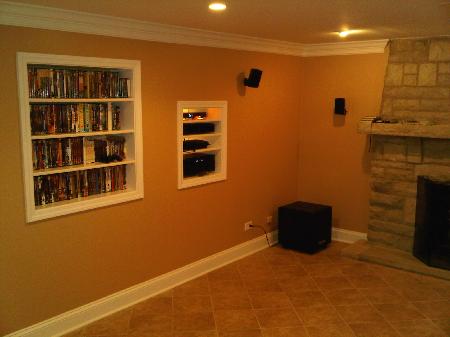 basement remodeling of Mundelein Illinois home remodeling and renovation project picture